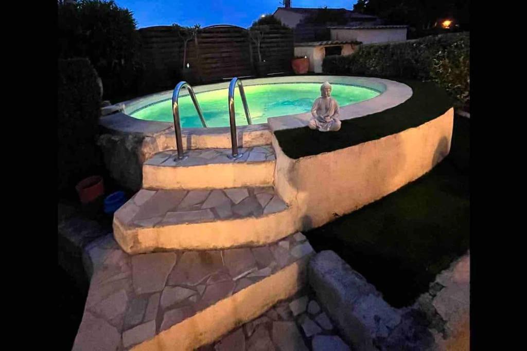 Piscine Cosy, 3 Chambres, 3 Sdb, Havre De Paix A 10 Min Des Plages Mauguio Exteriér fotografie
